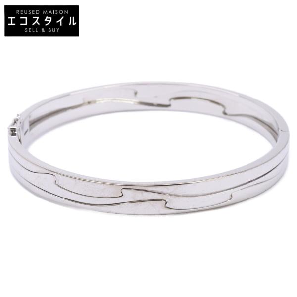 GEORG JENSEN ジョージジェンセン K18WG 3ロウ フュージョン バングル