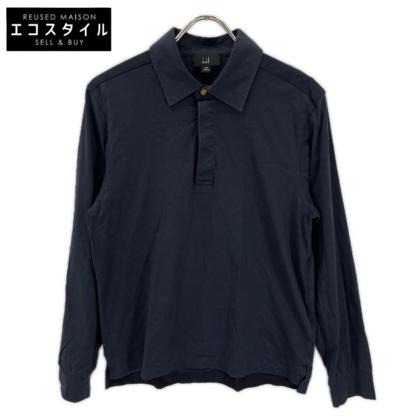 dunhill/ALFREDDUNHILL ダンヒル ネイビー コットン 長袖シャツ ネイビー M トップス コットン メンズ 中古