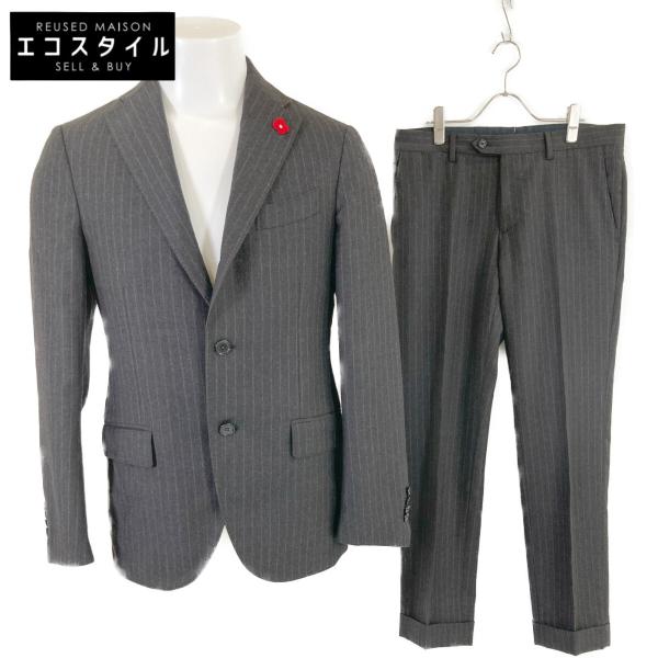 LARDINI ラルディーニ グレー セットアップ ストライプ 46 LARDINI ラルディーニ グレー セットアップ ストライプ 46