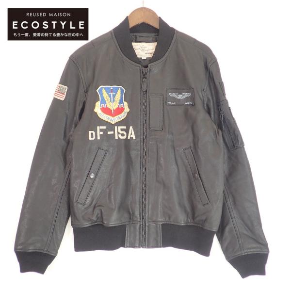 AVIREX（アヴィレックス） 6151098 ブラック 40th ANNIV LEATHER MA-1