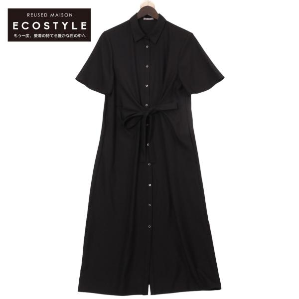 極美品　セオリーリュクス　WISDOM ROSEN プリーツドレス　ブラック Theory luxe セオリーリュクス 23SS 03-3105547-050-038 ブラック