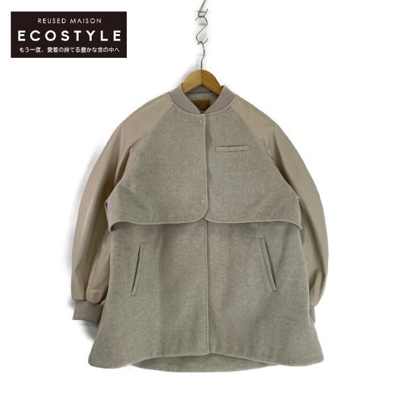 Ameri UND LAYERED STADIUM JUMPER ベージュ Ameri UND LAYERED STADIUM JUMPER ベージュ