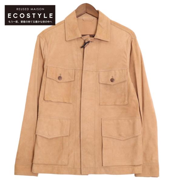 valstar バルスター ベージュ スエード サファリジャケット 46