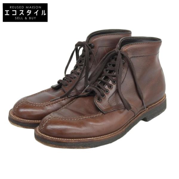 【ALDEN】タンカーブーツ クロムエクセル　ビブラムソール　別注　8.5 ALDEN（オールデン） クレープソール クロムエクセルレザー タンカー