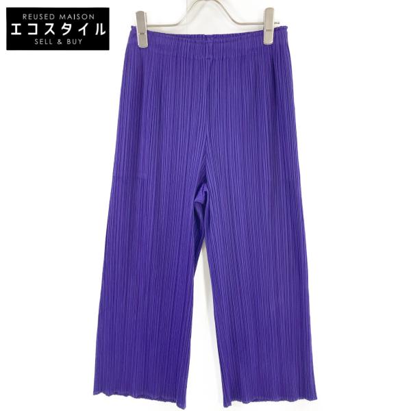 PLEATS PLEASE プリーツプリーズ パープル PP93-JF514 プリーツパンツ  