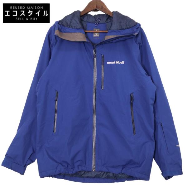 美品　パウダーポップパーカ　メンズM　ブルー　モンベル パウダーホップ パーカ Men's｜モンベル