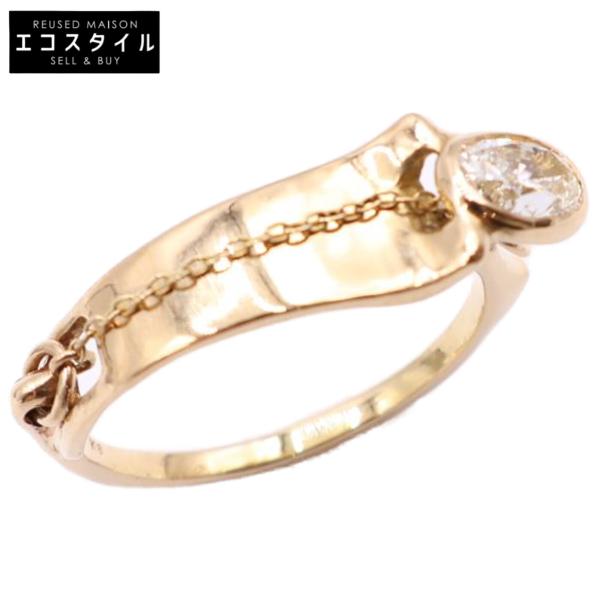 Atlica アティカ K18 ダイヤモンド チェーンデザイン リング・指輪