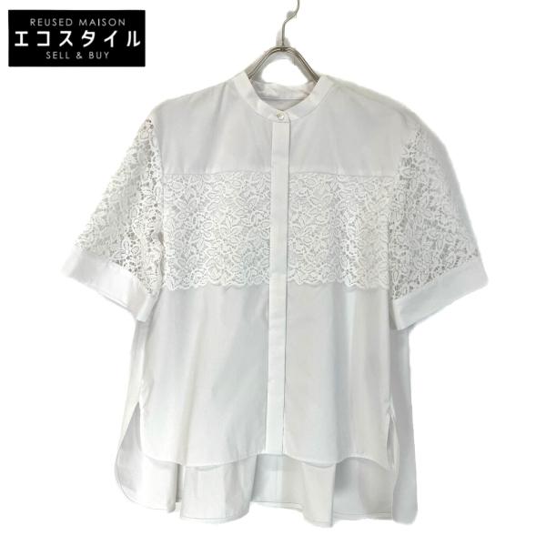美品☆24SS☆セオリーリュクス ペプラム カットソー ブラウス ホワイト系 theory luxe（セオリーリュクス） 24SS theory luxe LUXE COTTON