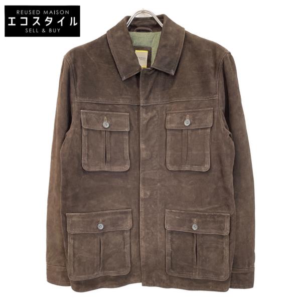 D'AMICO ブラウン スエードジャケット wine-king_7765400000051733