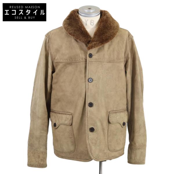 RRL ダブルアールエル 22AW フルグレインレザーxムートン シアリング