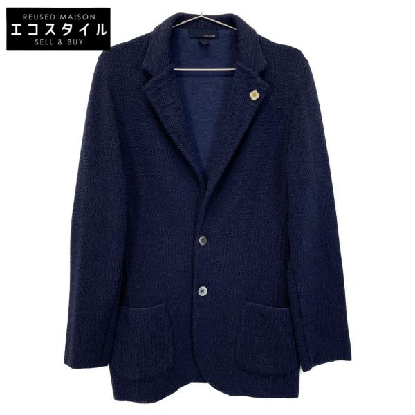 LARDINI　紺　ジャケット　新品　38 LARDINI ラルディーニ ジャケット ホップサック ウール