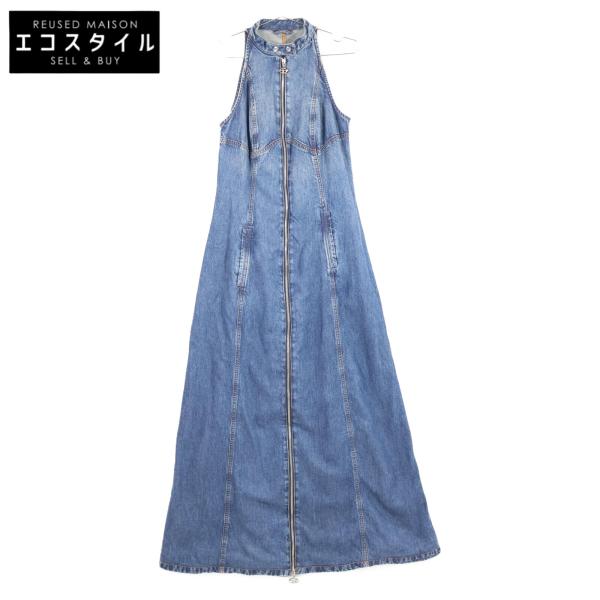 Diesel de lulu dress ディーゼルノースリーブデニムワンピース DIESEL（ディーゼル） 国内正規/ DE-LULU-S フロントファスナー デニム
