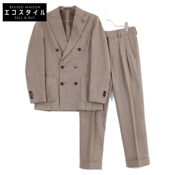 ラルディーニ 【美品/国内正規】JU135AMQ34 シルク混 ピークドラペル ダブルブレスト 44 LARDINI（ラルディーニ） 美品/国内正規 JU135AMQ34 シルク混 ピークド
