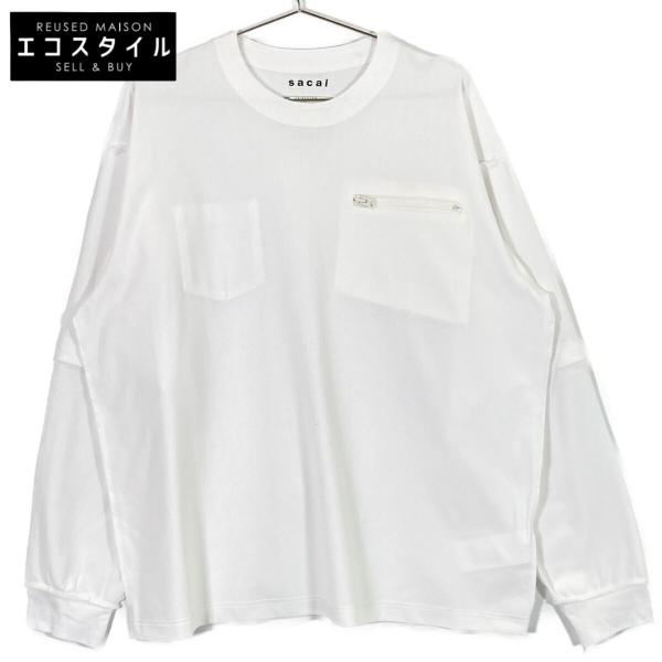 sacai（サカイ） 美品/24SS sacai 24-03370 Cotton Jersey L/S T-Shirt