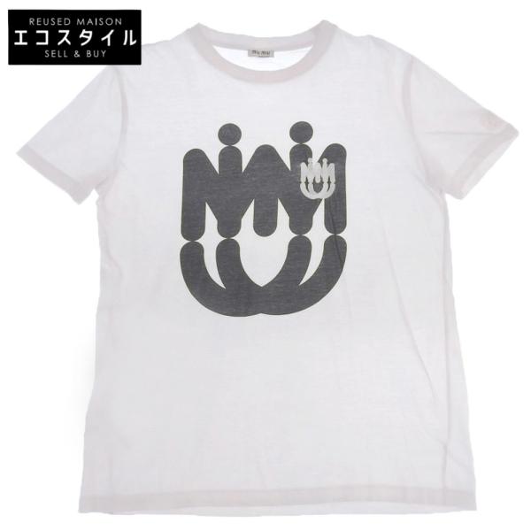 miu MIU ミュウミュウ MM Paris フロントロゴ 半袖 Tシャツ