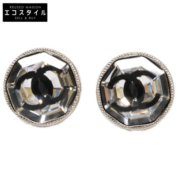 CHANEL 美品/ シャネル A18B ココマーク クリスタルxメタル