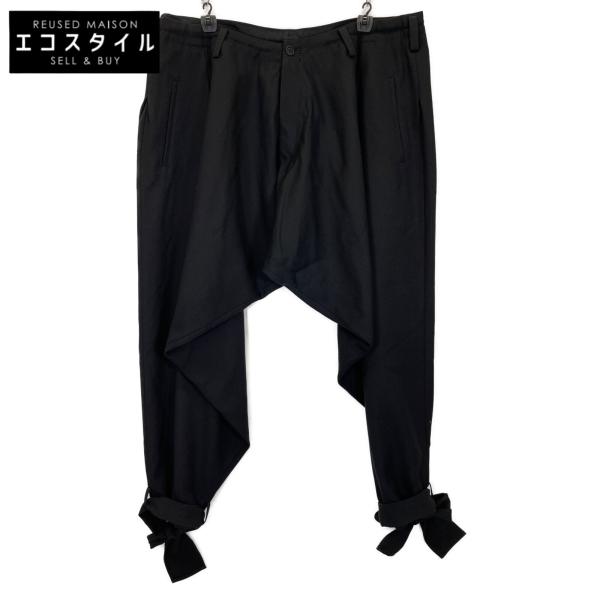 Yohji Yamamoto POURHOMMEズボン メンズ　黒 wine-king_7765400000064391