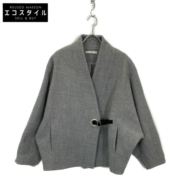 LOHEN ローヘン LH22W-CO059 グレー レザーバックルショートコート F