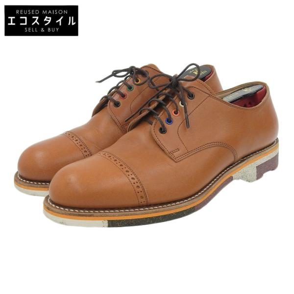 スコッチグレイン HIROKAWA ブラウン レザーシューズ HIROKAWA「SCOTCH GRAIN 」革靴 25.5 ダークブラウン