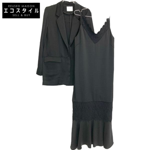 美品 AMERI アメリ 0124205470470 JACKET SET FLUFFY LACE DRESS