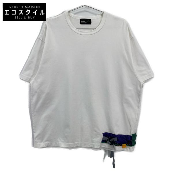 kolor カラー 23SS 23SCM-T17207S ホワイト コットン patchwork-panel tee トップス 2 ホワイト メンズ Color（カラー） kolor 23SS 23SCM-T17207S ホワイト コットン