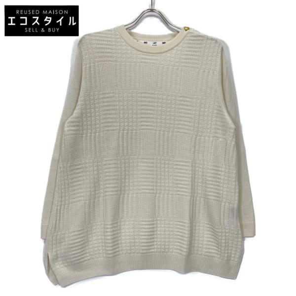 新品未使用 タグ付き Daks ハイネックニットセータ ホワイト サイズ44