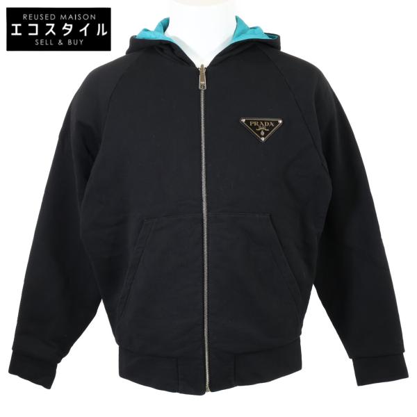 プラダ 【美品/国内正規】UJL117 トライアングロゴプレート リバーシブル ジップアップ パーカー/ S wine-king_7765400000073643