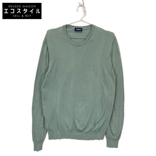 Drumohr ドルモア ライトグリーン コットン クルーネックロング