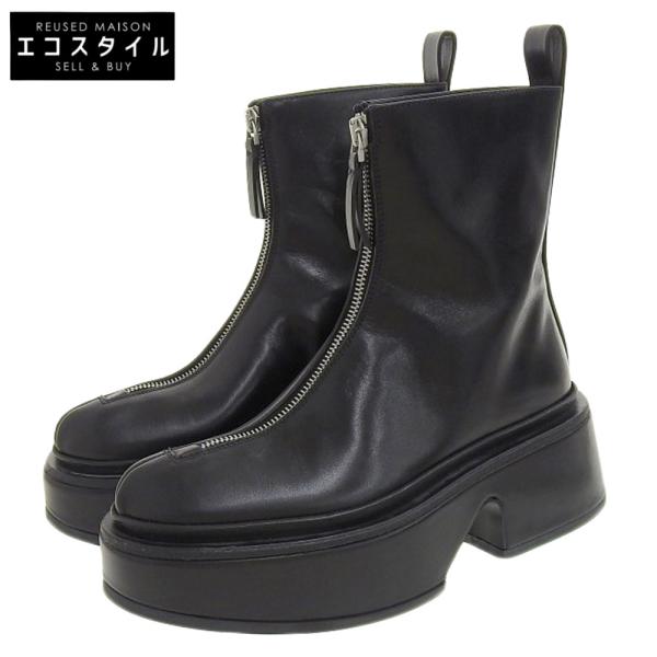 JIL SANDER（ジルサンダー） 美品 カーフレザー フロントジップ