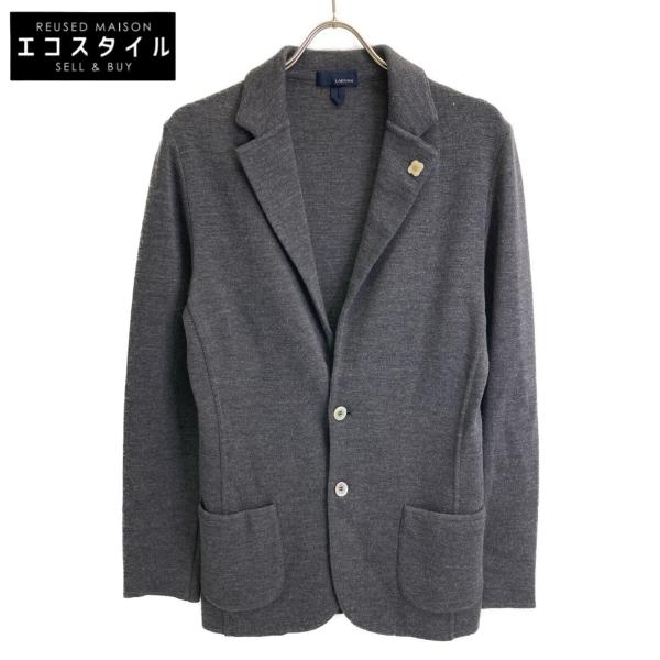 LARDINI（ラルディーニ） JQLJM56 グレー ウール ブートニエール