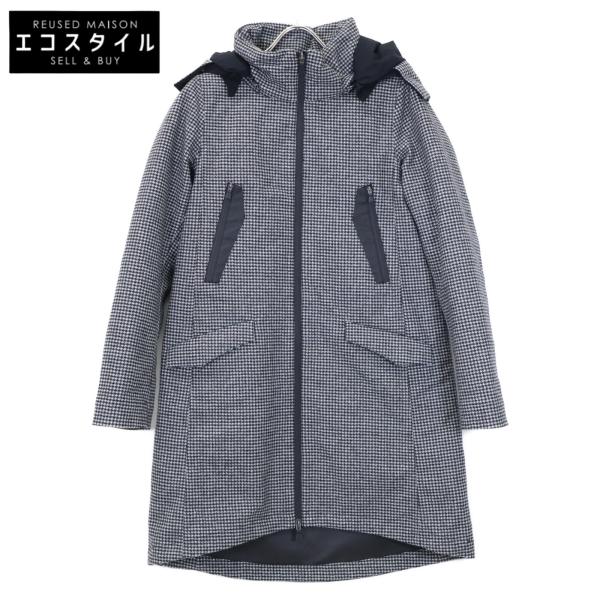 HERNO ヘルノ GC021DL ブラック×ホワイト ラミナー ハウンドトゥース  