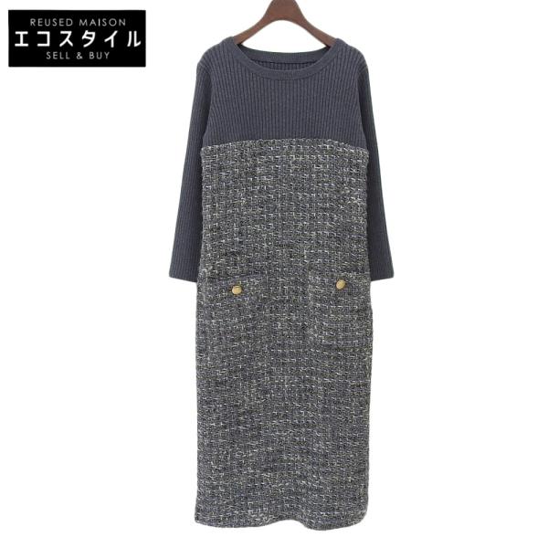 新品同様 Grace Class グレースクラス ニットコンビ ツイード