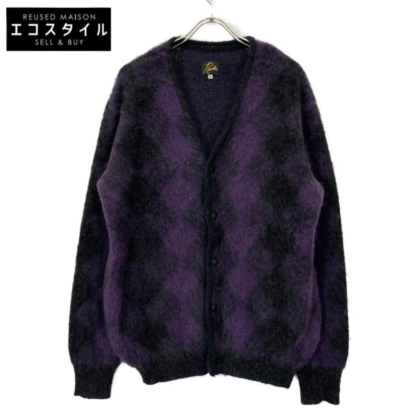 Needles カーディガン L 紫色 中古 Needles - Needles ニードルス カーディガン L 紫 【古着