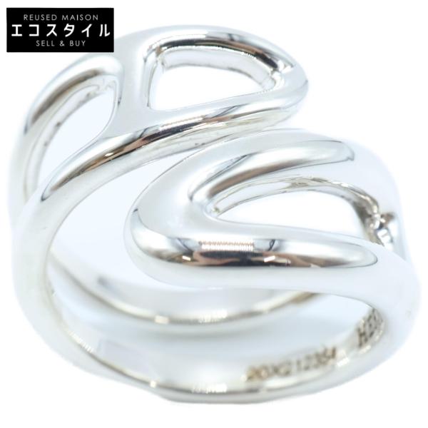 美品 HERMES エルメス SV925 シェーヌダンクル ツイスト リング・指輪