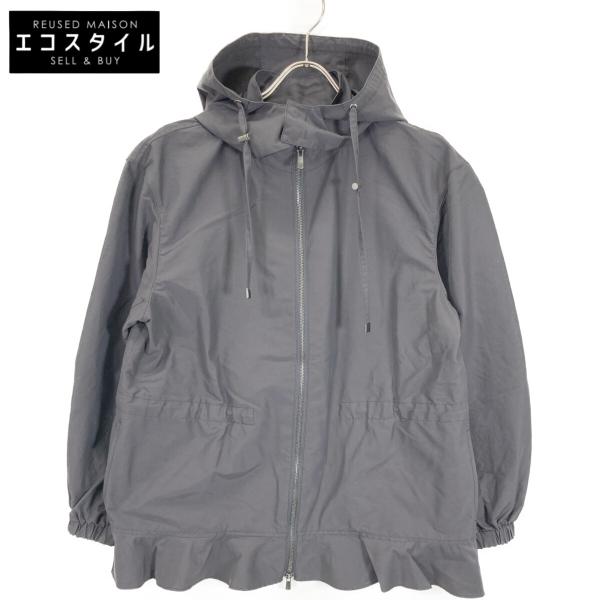 極美品 23SS セオリーリュクス 38 Dover Dane ペプラムパーカー theory luxe セオリーリュクス 3109602 23SS チャコール DOVER