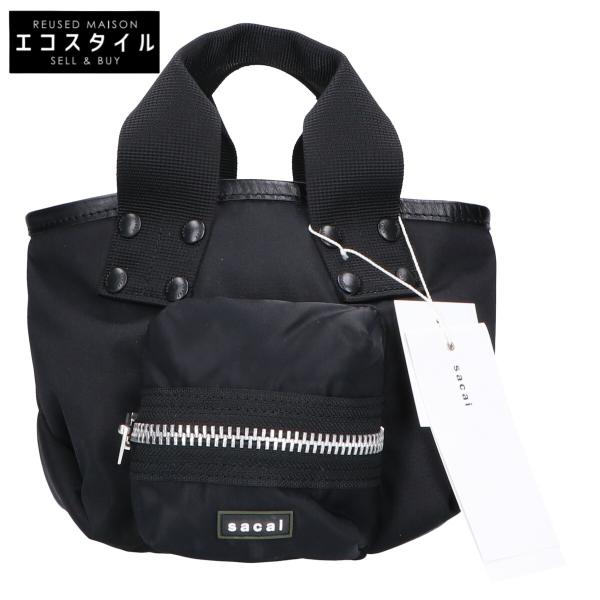 sacai サカイ Pocket Tote Bag Small ブラック　新品 Pocket Tote Bag Small | sacai Official Store サカイ オフィシャル