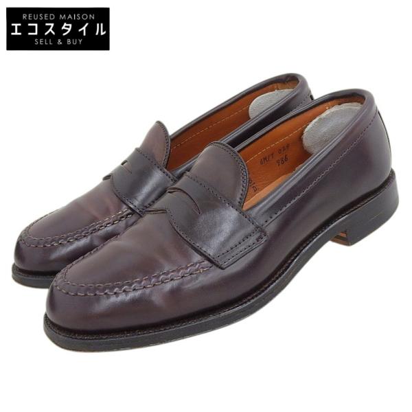 ケ*チ様 ALDENバーガンディ　コードバン　 ローファー 6½ B/D ALDEN Alden オールデン コードバン コインローファー シューズ