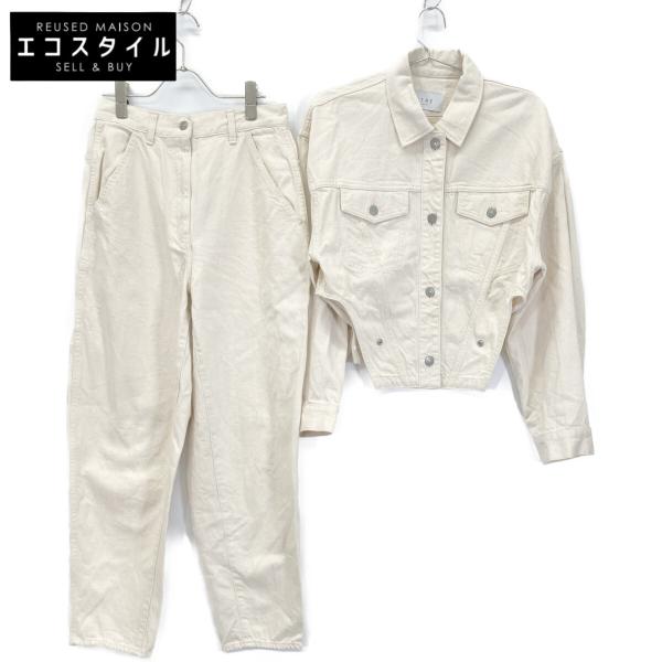 ETRE TOKYO デニムオールインワン ホワイト ETRE TOKYO オールインワン EDWIN×ETRE TOKYOデニム