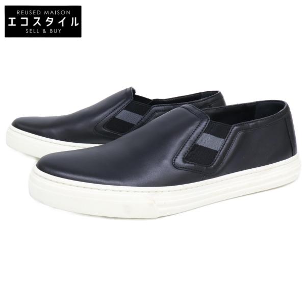 【未使用】GUCCI グッチ 473974 靴　スリッポン スニーカー レザー ブラック レディース　プレゼント GUCCI（グッチ） 新品同様/ 473974 レザー スリッポン/ シューズ 37 1