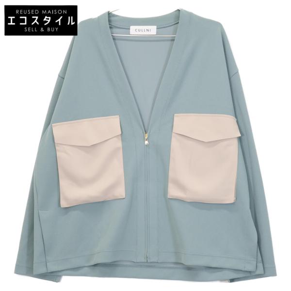 CULLNI / 22SS/ミリタリーポケットカーディガン/カーディガン(薄手)/ポリエステル/BLK/22-SS-02 wine-king_7765400000098405