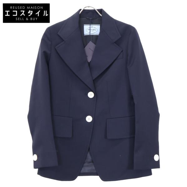 PRADA（プラダ） DNA909 S211 ネイビー ヴァージンウール センター