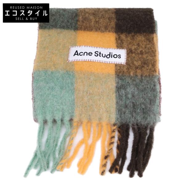 Acne Studios」 フリンジマフラー - ブラウン レディース ACNE STUDIOS