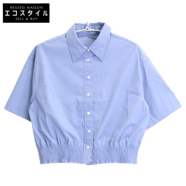 【新品未使用】セオリーリュクス RUBIA COTTON LUXE 38 theory luxe セオリーリュクス 24SS ライトブルー CALLAH LUXE COTTON