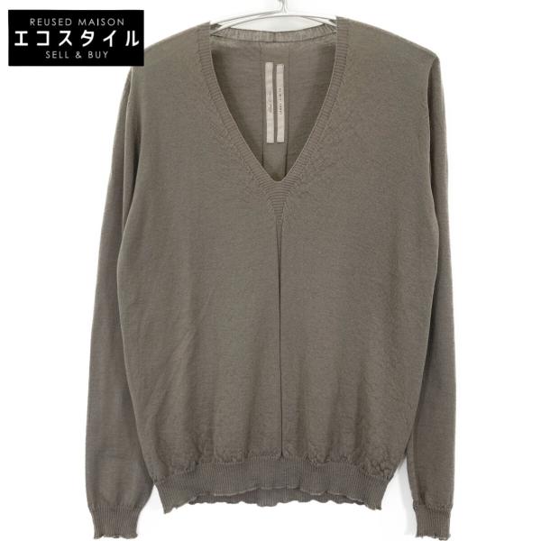 Rick Owens リックオウエンス 19FW ブラウン LARRY Vネックプル  