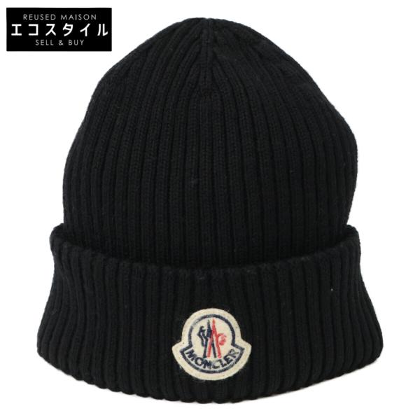 新品未使用 MONCLER モンクレール ニット帽 ロゴワッペン ビーニー MONCLER（モンクレール） /国内正規 E20910029900 BERRETTO ロゴ