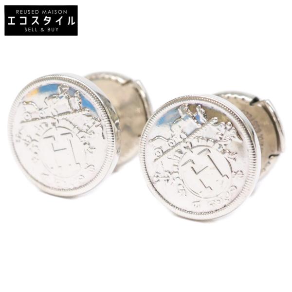 美品 HERMES エルメス 6557220 Ag925 エクスリブリスTPM ピアス