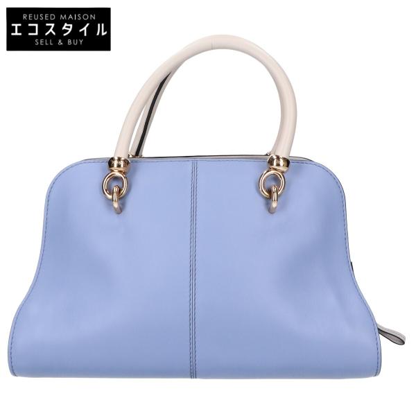 美品/ TOD'S トッズ SELLA セラ バイカラー レザー 2WAYショルダー