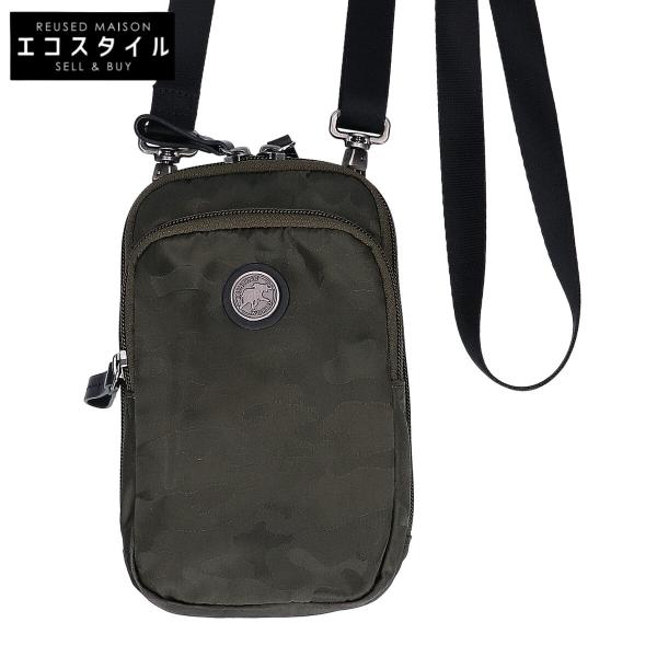 美品 希少 ハンティングワールド オフロードライン マルチポーチ 緑