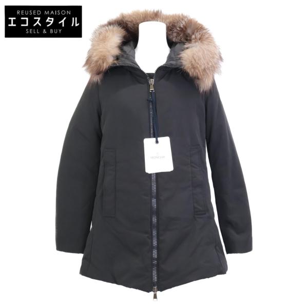美品 モンクレール BLAVET ブラック サイズ0 ゴージャスファー付き♡ モンクレール MONCLER BLAVET ブラべ 0 E20934987125 C0071 ダウン