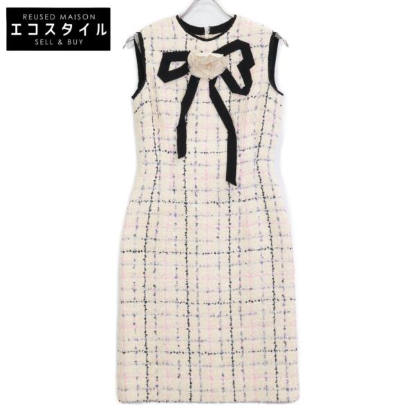 GUCCI（グッチ） 550266 18年 アイボリー バラリボン ツイード